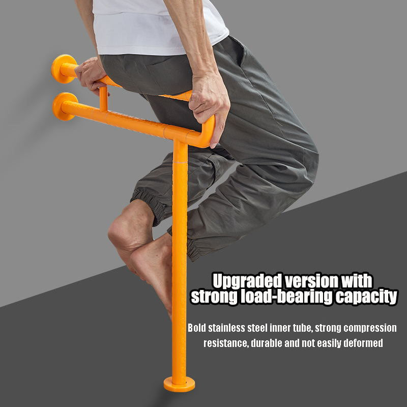 【Wall】Doreen Brand Stainless Steel ABS Grab Bars, Flip Up Toilet Grab Bar, Wall Mount Handicap Grab Rails, Reinforced Foldable Safety Grab Bars For The Elderly, Pregnant  And Disabled,  Wall Mounted Bathroom Shower Safety Support Rods