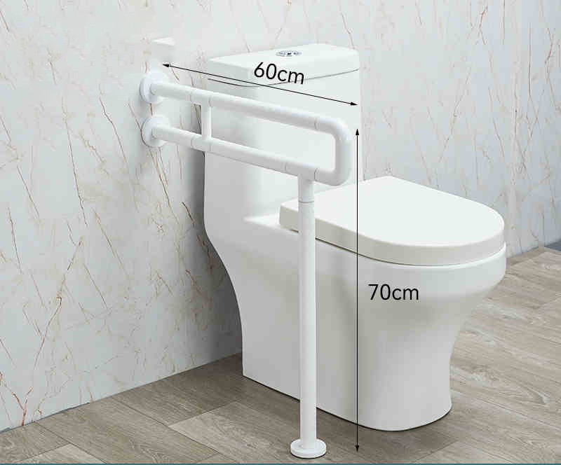 【Wall】Doreen Brand Stainless Steel ABS Grab Bars, Flip Up Toilet Grab Bar, Wall Mount Handicap Grab Rails, Reinforced Foldable Safety Grab Bars For The Elderly, Pregnant And Disabled, Wall Mounted Bathroom Shower Safety Support Rods