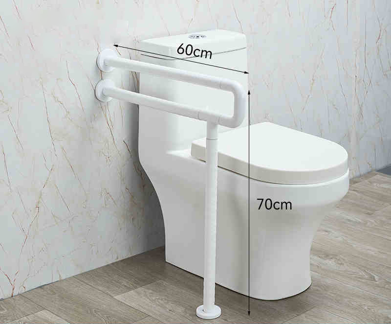 【Wall】Doreen Brand Stainless Steel ABS Grab Bars, Flip Up Toilet Grab Bar, Wall Mount Handicap Grab Rails, Reinforced Foldable Safety Grab Bars For The Elderly, Pregnant And Disabled, Wall Mounted Bathroom Shower Safety Support Rods