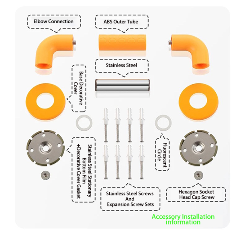 【Wall】Doreen Series Grab Bar Suitable For The Elderly And Disabled. Non-Slip And Waterproof, White/Yellow ,Optional Multiple Sizes ,Load Capacity Reach To 300Kg