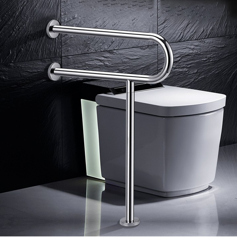 【Wall】Doreen Stainless Steel U-shaped Grab Bar, Bathroom Grab Bar, Accessible Grab Bar, Reinforced Foldable Safety Grab Bars for the elderly, pregnant  and disabled, thickened and stable metal Grab Bar, wall mounted bathroom shower safety support rods