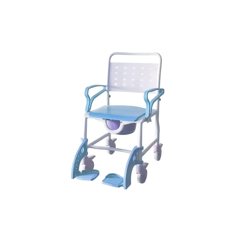 【Wheel】Toilet Wheels，Bath Chair, Quick-Dismantling 24-Inch Large Tires,Both Indoor And Outdoor Use, Waterproof  Dirt-Resistant, Stable  Plastic Functional Four-In-One Wheelchair