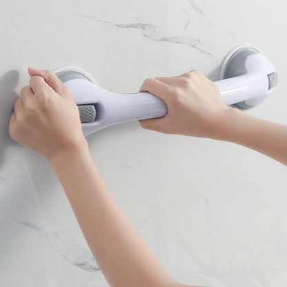 【Suction Cup】Thick and strong suction cup design works on any non-porous flat surface, including tile, glass, acrylic and metal. provides extra stability when entering and exiting the bath or shower for a safe and comfortable experience