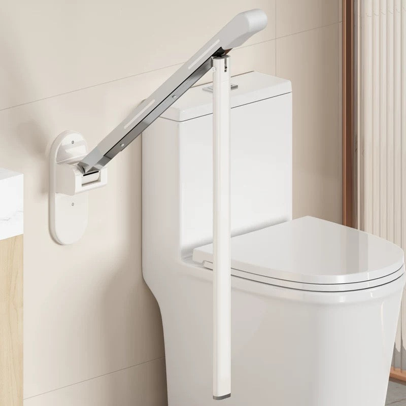 【Wall】Toilet safety railing suitable for elderly people, adjustable height and width, toilet safety frame with armrest, toilet bracket, toilet standing auxiliary armrest, no punching, with cane style, intelligent call device armrest