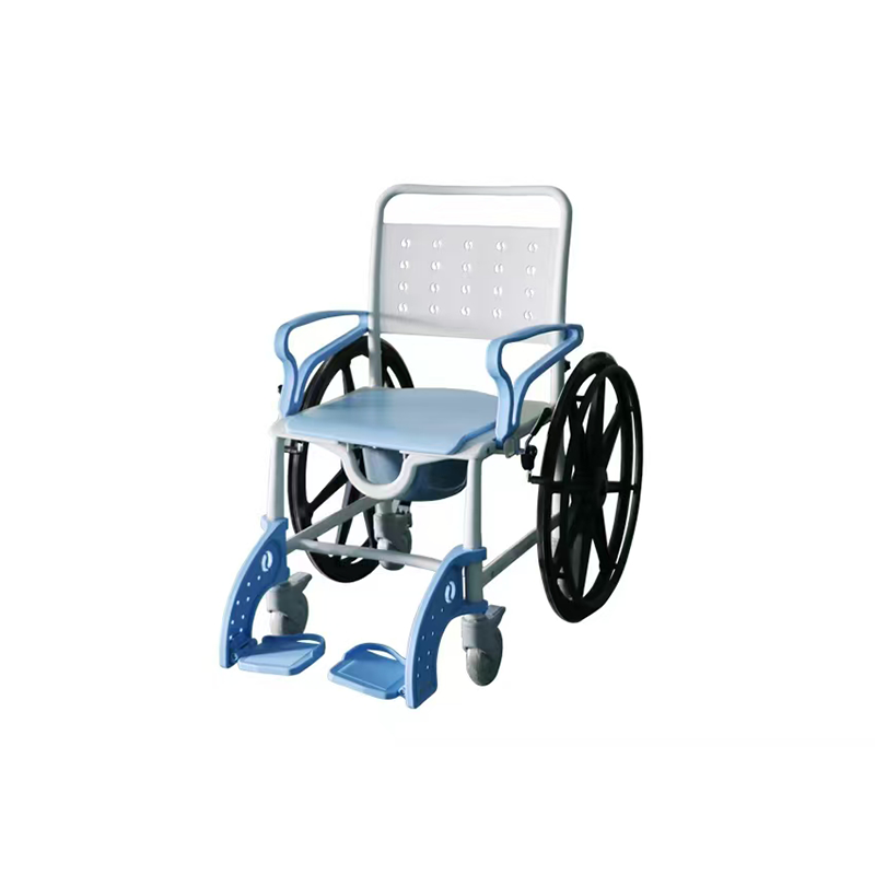 【Wheel】Toilet Wheels，Bath Chair, Quick-Dismantling 24-Inch Large Tires,Both Indoor And Outdoor Use, Waterproof  Dirt-Resistant, Stable  Plastic Functional Four-In-One Wheelchair