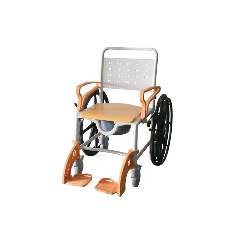 【Wheel】Toilet Wheels，Bath Chair, Quick-Dismantling 24-Inch Large Tires,Both Indoor And Outdoor Use, Waterproof  Dirt-Resistant, Stable  Plastic Functional Four-In-One Wheelchair