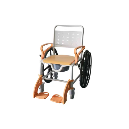 【Wheel】Toilet Wheels，Bath Chair, Quick-Dismantling 24-Inch Large Tires,Both Indoor And Outdoor Use, Waterproof  Dirt-Resistant, Stable  Plastic Functional Four-In-One Wheelchair