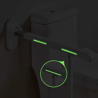 【Wall】Toilet safety railing suitable for elderly people, adjustable height and width, toilet safety frame with armrest, toilet bracket, toilet standing auxiliary armrest, no punching, with cane style, intelligent call device armrest