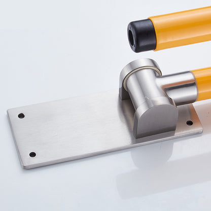 【Wall】Doreen Brand Stainless Steel ABS Grab Bars, Flip Up Toilet Grab Bar, Wall Mount Handicap Grab Rails, Reinforced Foldable Safety Grab Bars For The Elderly, Pregnant  And Disabled,  Wall Mounted Bathroom Shower Safety Support Rods