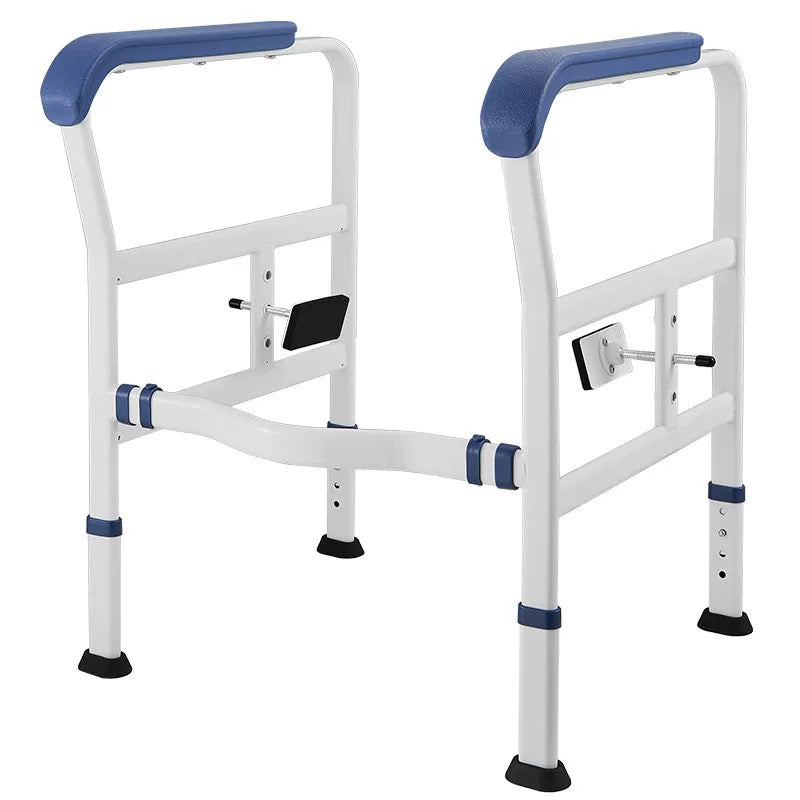 【Toilet】safety railing suitable for elderly people, adjustable height and width, toilet safety frame with armrest, toilet bracket, toilet standing auxiliary armrest, no punching, with cane style, intelligent call device armrest