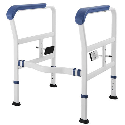 【Toilet】safety railing suitable for elderly people, adjustable height and width, toilet safety frame with armrest, toilet bracket, toilet standing auxiliary armrest, no punching, with cane style, intelligent call device armrest