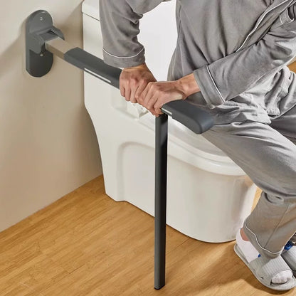 【Wall】Toilet safety railing suitable for elderly people, adjustable height and width, toilet safety frame with armrest, toilet bracket, toilet standing auxiliary armrest, no punching, with cane style, intelligent call device armrest