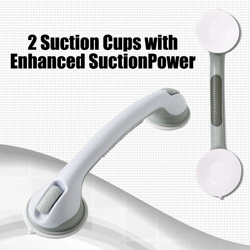 【Suction Cup】Thick and strong suction cup design works on any non-porous flat surface, including tile, glass, acrylic and metal. provides extra stability when entering and exiting the bath or shower for a safe and comfortable experience