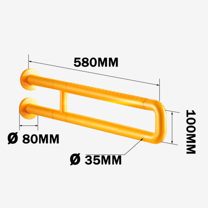 【Wall】Doreen Brand Stainless Steel ABS Grab Bars, Flip Up Toilet Grab Bar, Wall Mount Handicap Grab Rails, Reinforced Foldable Safety Grab Bars For The Elderly, Pregnant  And Disabled,  Wall Mounted Bathroom Shower Safety Support Rods