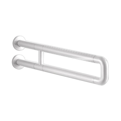 【Wall】Doreen Brand Stainless Steel ABS Grab Bars, Flip Up Toilet Grab Bar, Wall Mount Handicap Grab Rails, Reinforced Foldable Safety Grab Bars For The Elderly, Pregnant  And Disabled,  Wall Mounted Bathroom Shower Safety Support Rods