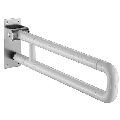 【Wall】Doreen Brand Stainless Steel ABS Grab Bars, Flip Up Toilet Grab Bar, Wall Mount Handicap Grab Rails, Reinforced Foldable Safety Grab Bars For The Elderly, Pregnant  And Disabled,  Wall Mounted Bathroom Shower Safety Support Rods