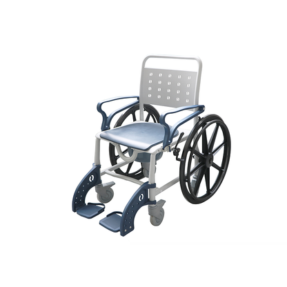 【Wheel】Toilet Wheels，Bath Chair, Quick-Dismantling 24-Inch Large Tires,Both Indoor And Outdoor Use, Waterproof  Dirt-Resistant, Stable  Plastic Functional Four-In-One Wheelchair