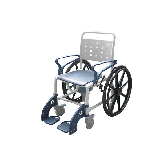 【Wheel】Toilet Wheels，Bath Chair, Quick-Dismantling 24-Inch Large Tires,Both Indoor And Outdoor Use, Waterproof  Dirt-Resistant, Stable  Plastic Functional Four-In-One Wheelchair